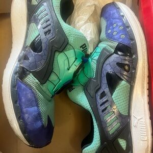 Puma Future Disc Lite Sneakers - Aqua and Violet